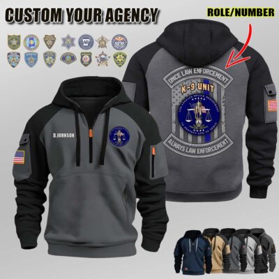N1 Once Law Enforcement Halfzip Hoodie 3