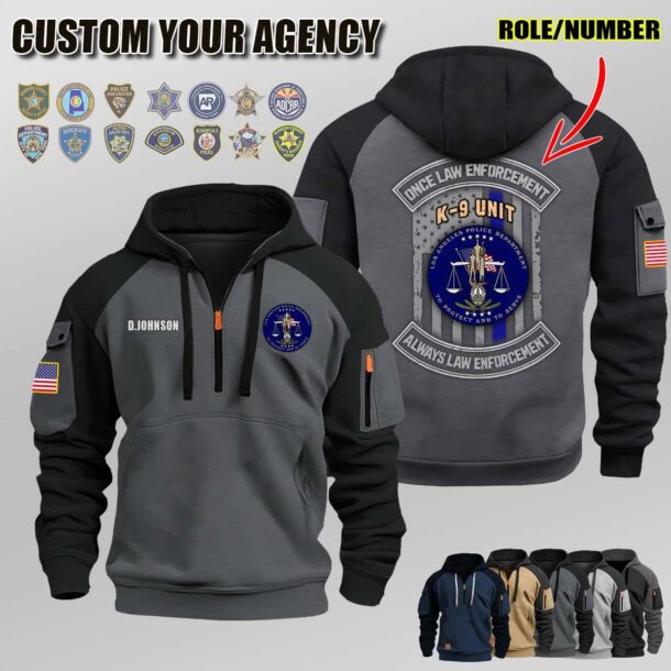 N1 Once Law Enforcement Halfzip Hoodie 3