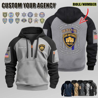 N1 Once Law Enforcement Halfzip Hoodie 5