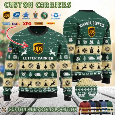 US Carriers Location Ugly Sweater 1 1