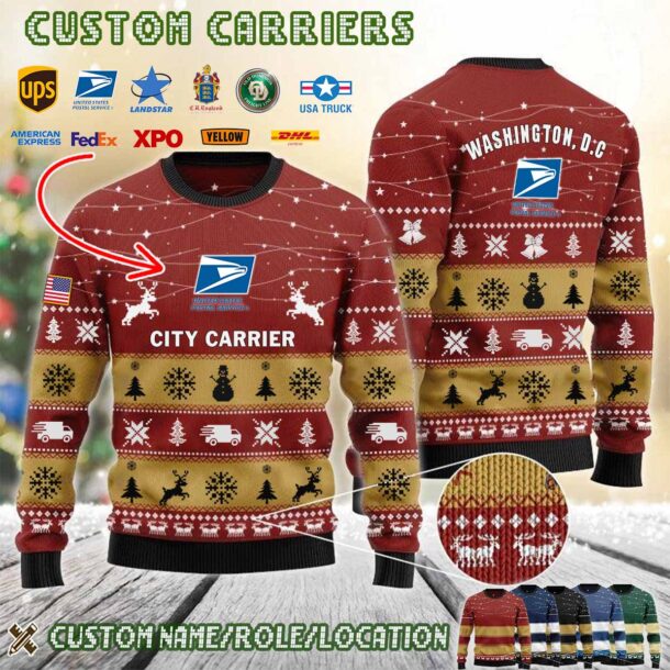 US Carriers Location Ugly Sweater 2 1