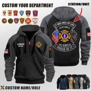 V1 Dual Flag Halfzip Hoodie 1 5