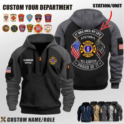 V1 Dual Flag Halfzip Hoodie 1 5