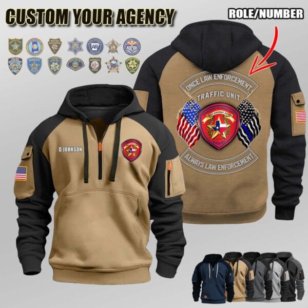 V1 Dual Flag Halfzip Hoodie 5 1