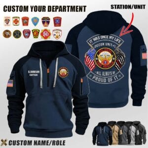 V1 Dual Flag Halfzip Hoodie 7