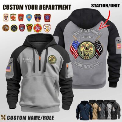 V2 Dual Flag Halfzip Hoodie 4