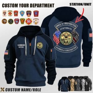 V3 Dual Flag Halfzip Hoodie 2