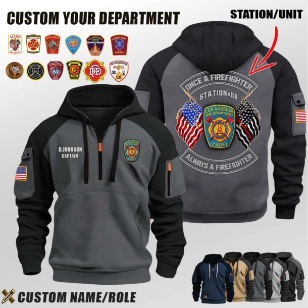 V3 Dual Flag Halfzip Hoodie 3