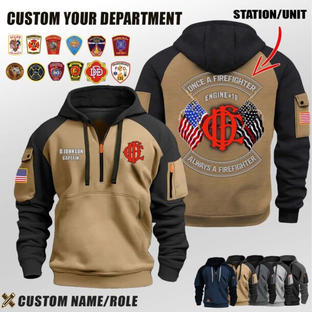 V3 Dual Flag Halfzip Hoodie 4