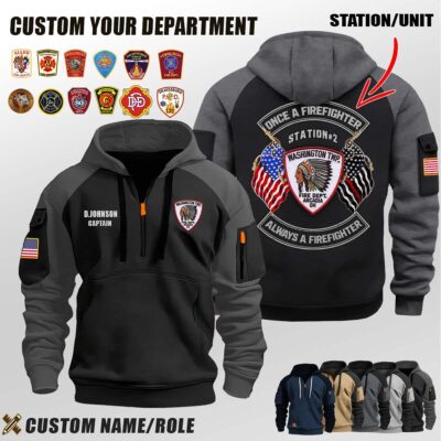 V3 Dual Flag Halfzip Hoodie 6