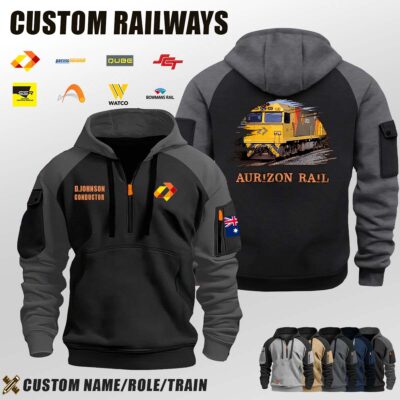 Aurizon Rail_Halfzip Hoodie