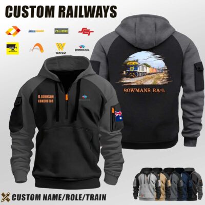 Bowmans Rail_Halfzip Hoodie