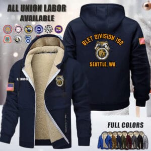 Custom US Unio Labor Fleece Zip Hoodie 4 1