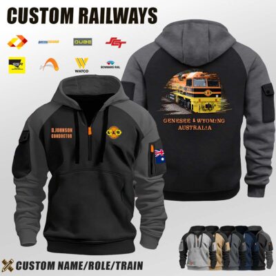 Genesee & Wyoming Australia_Halfzip Hoodie
