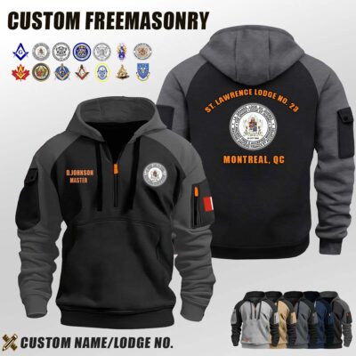 Grand Lodge of Quebec_Halfzip Hoodie