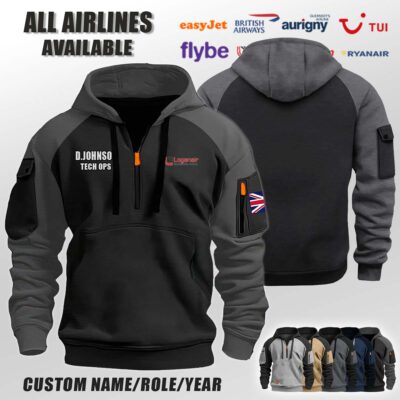 Loganair_Halfzip Hoodie