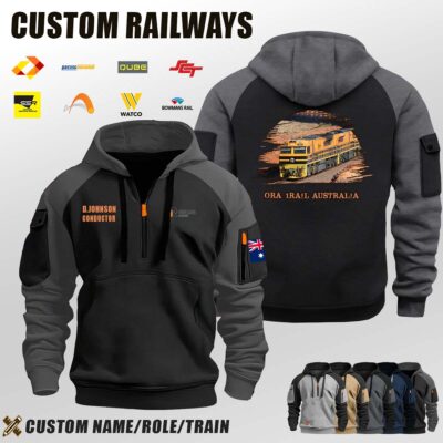ORA 1Rail Australia_Halfzip Hoodie