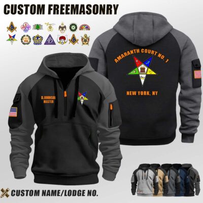 Order of the Eastern Star_Halfzip Hoodie