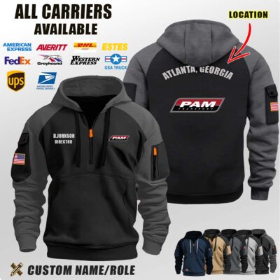 PAM Transport, Inc_Location Halfzip Hoodie