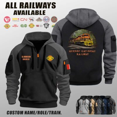 Quebec Gatineau Railway_Halfzip Hoodie