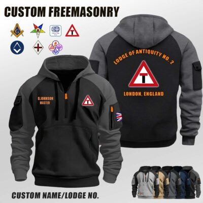 Royal Arch Masonry York Rite UK_Halfzip Hoodie