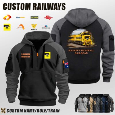 Southern Shorthaul Railroad_Halfzip Hoodie