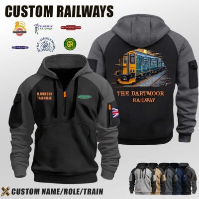 The Dartmoor Railway_Halfzip Hoodie
