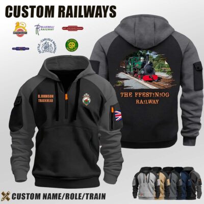 The Ffestiniog Railway_Halfzip Hoodie