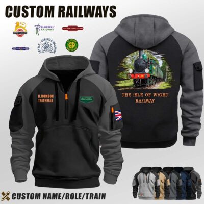 The Isle of Wight Railway_Halfzip Hoodie