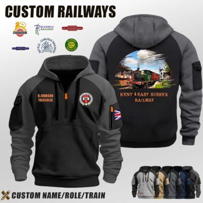 The Kent and East Sussex Railway_Halfzip Hoodie