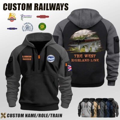 The West Highland Line_Halfzip Hoodie