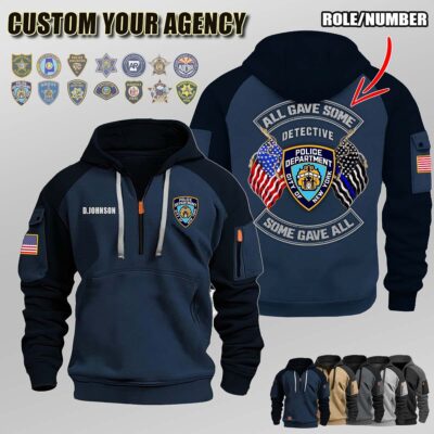 V2 Dual Flag Halfzip Hoodie 1 2