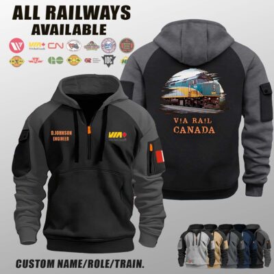 VIA Rail Canada_Halfzip Hoodie