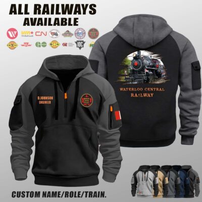 Waterloo Central Railway_Halfzip Hoodie