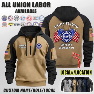Custom Union Labor V2 Halfzip Hoodie 3 3
