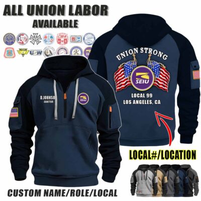 Custom Union Labor V2 Halfzip Hoodie 4 3
