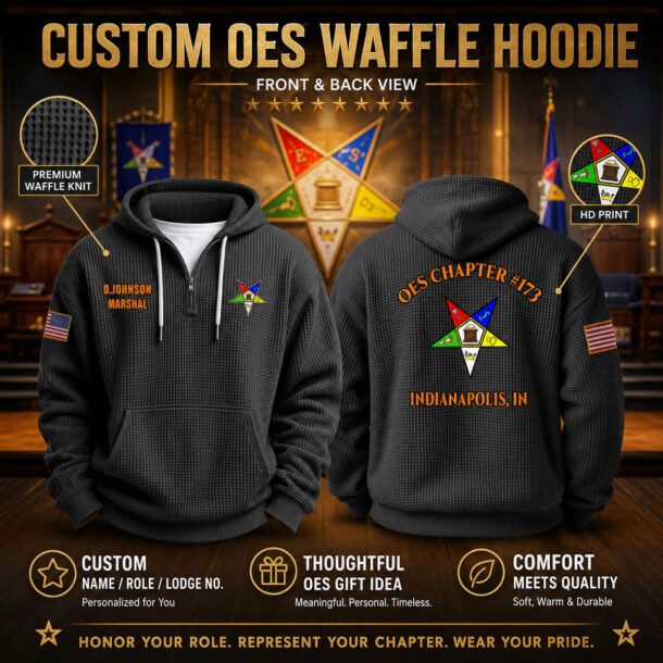 Freemason Waffle Hoodie 02