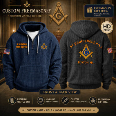 Freemason Waffle Hoodie 06