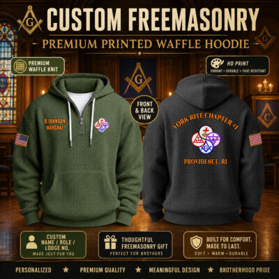 Freemason Waffle Hoodie 14