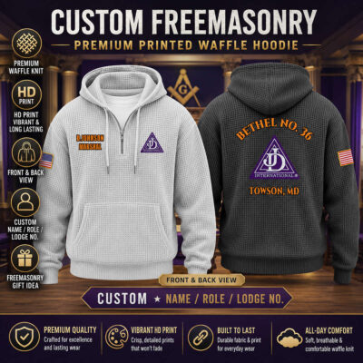 Freemason Waffle Hoodie 26