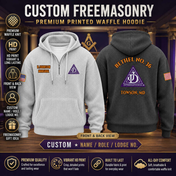Freemason Waffle Hoodie 26