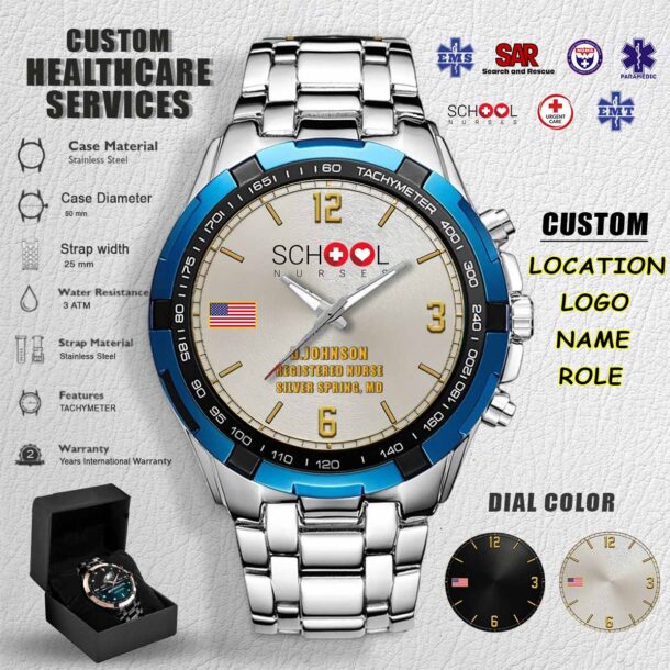 Stainless Steel Watch 4 8