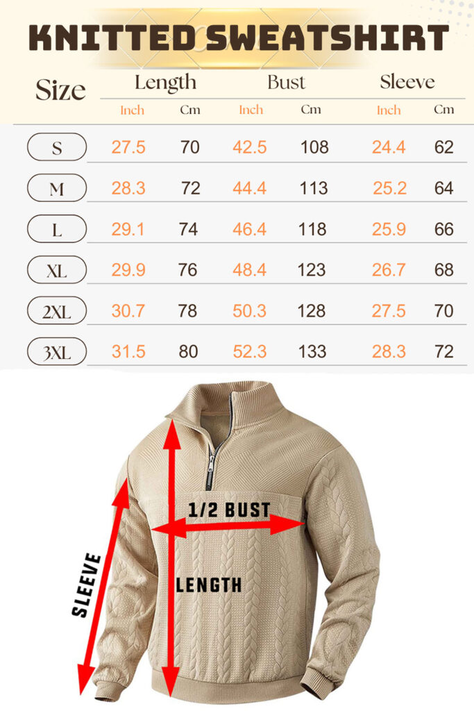 Web Size Knitted Sweatshirt