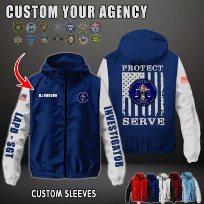Flag Windbreaker Jacket
