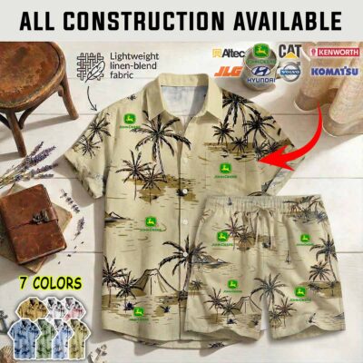 John Deere Shirt Shorts Linen 3