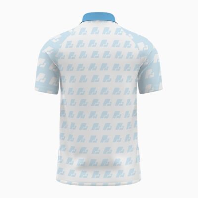 Raglan Zip Polo Shirt Back