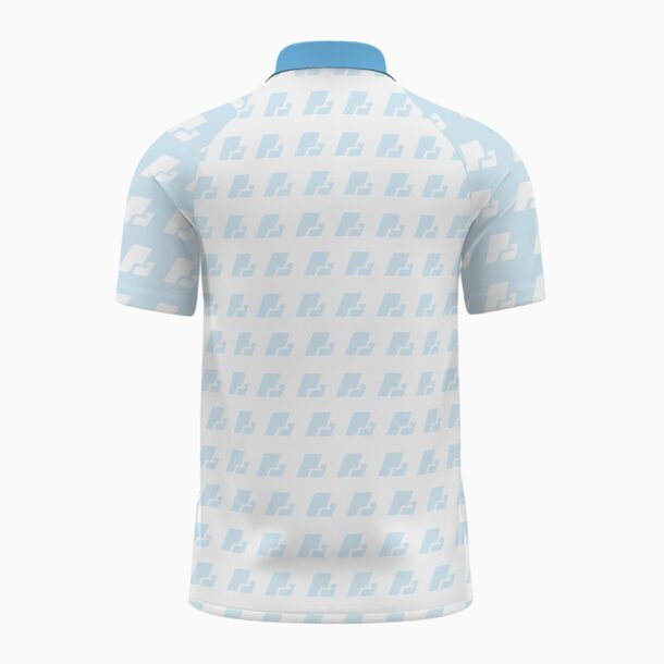 Raglan Zip Polo Shirt Back