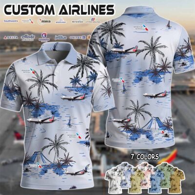 American Airlines Boeing 737 Polo Shirt 7