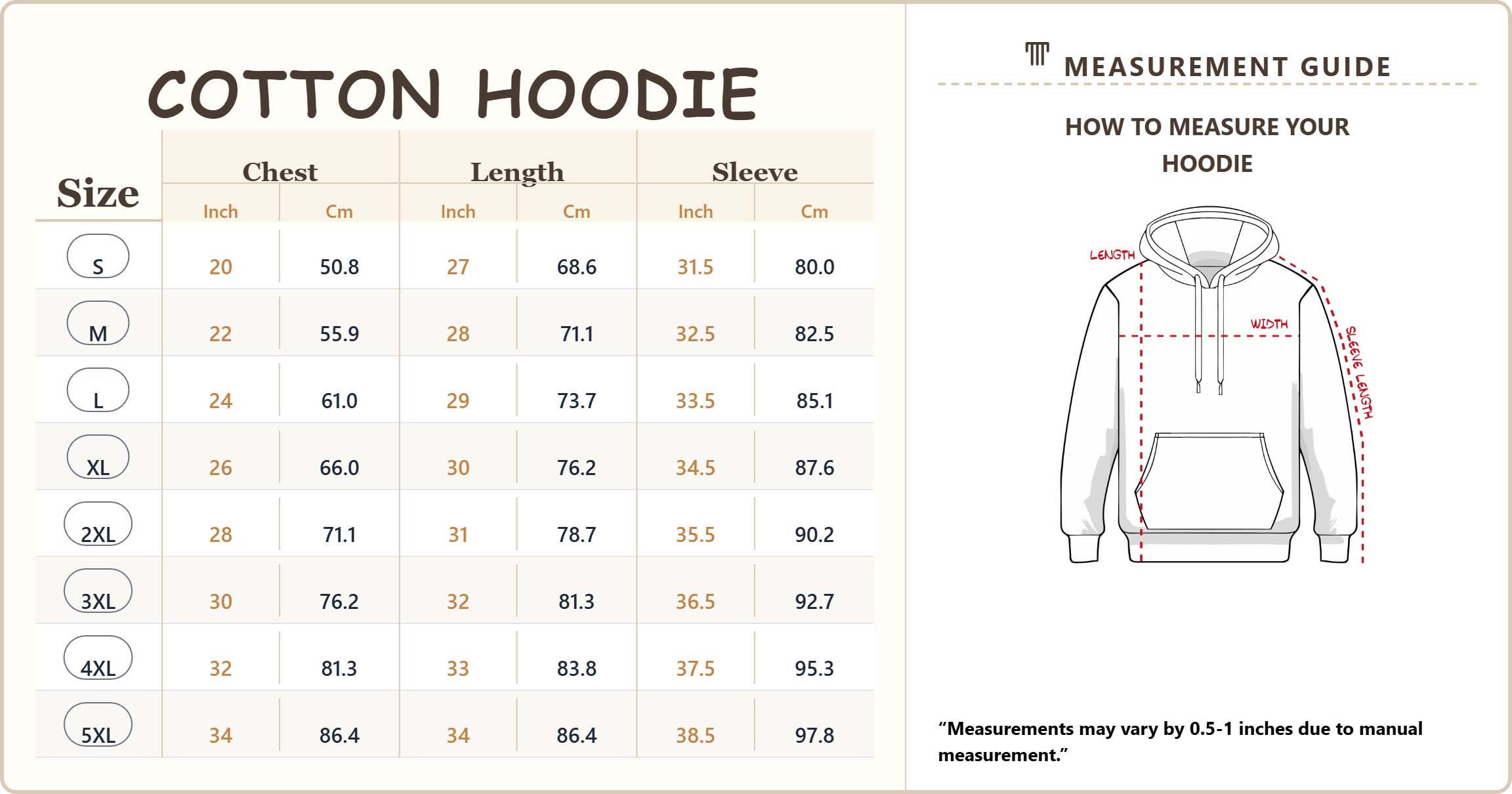 Hoodie Size 1