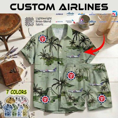 Shirt Shorts Linen 1 Flying Tiger Line Boeing 777
